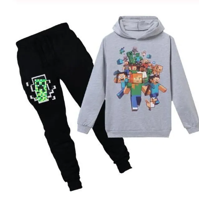 Lightweight Minecraft tracksuit for children