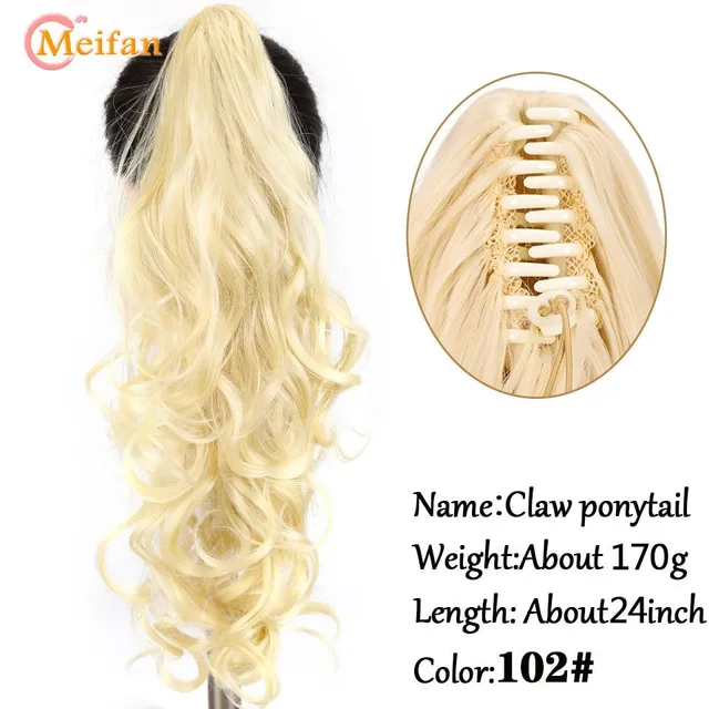 Rövid Wavy Claw Conytail Clip A haj kiterjesztései Fekete Barna Pony Tail Clip In Hair Tail Natural Fake Hair Extensions