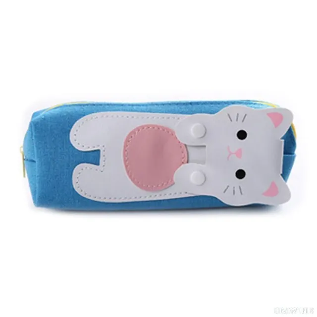 School cute writing case - Kawaii pussy