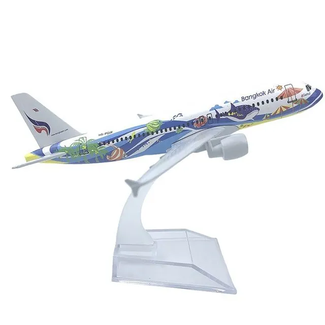 Model de avion din metal Viva Air la scara 1:400 - replică aeriană pentru colecționari