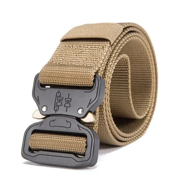 Military belt with Cobra buckle 125cm khaki