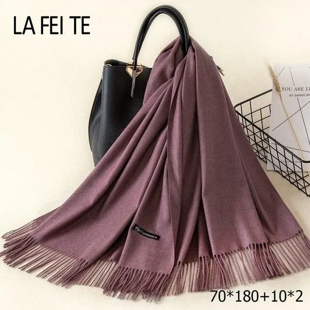 Ladies' cashmere scarf 60 70x180