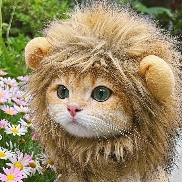 Lion Headband for cats - Funny and cute