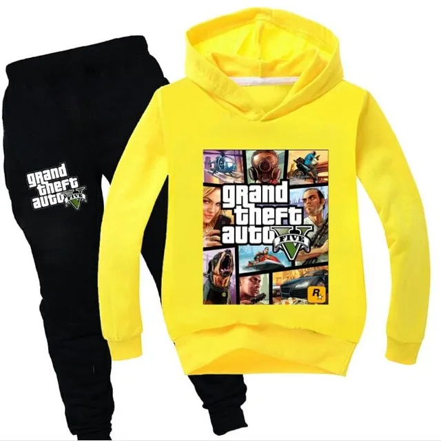 Children's training suits cool with GTA 5 prints color at picture 7 3 - 4 roky