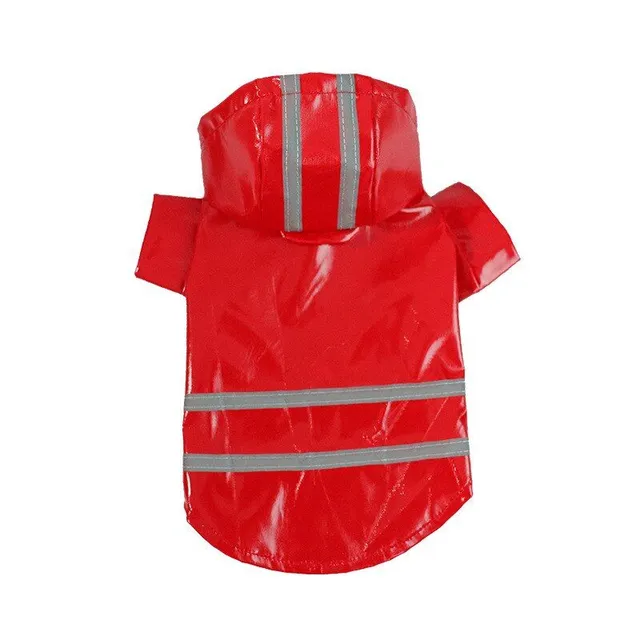 Luxury dog waterproof raincoat with reflective elements in different colour options Soulnik