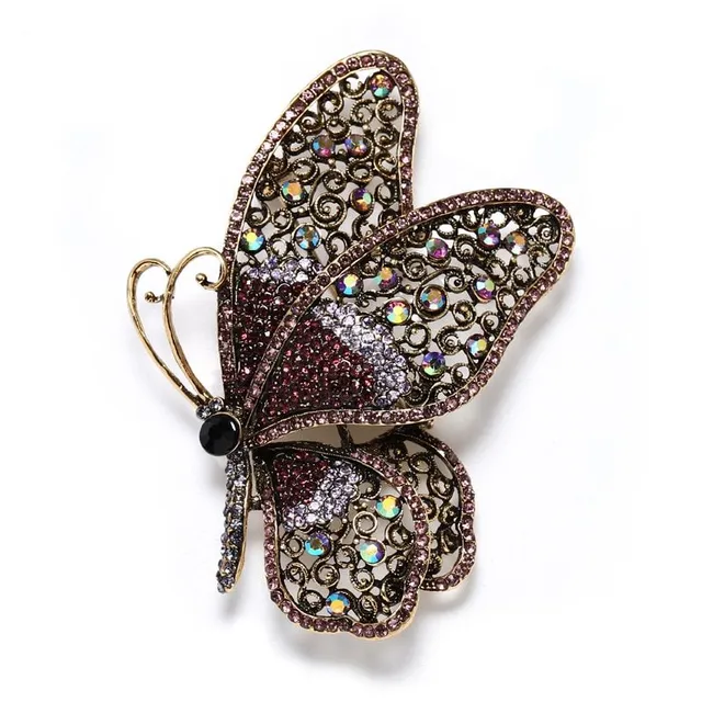 Krásná dámská brož Motýl