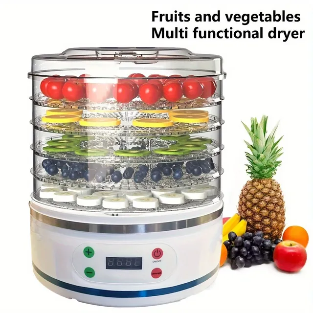 Fruit and vegetable dryer with EU fork Smart temperature regulation © Variable frequency © Adjustable temperature