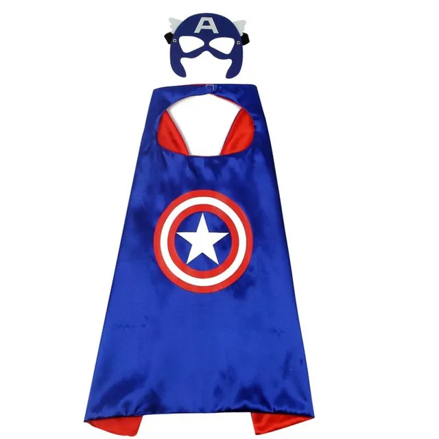 Dziecięcy kostium superbohatera z nadrukiem - peleryna + szalik