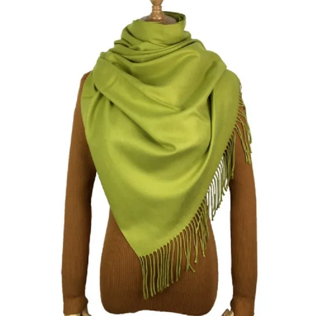 Eşarfă de caşmir de modă - 22 de culori svetle-zelena