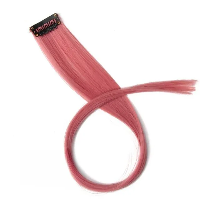 The spring of synthetic hair on the clip - different colors