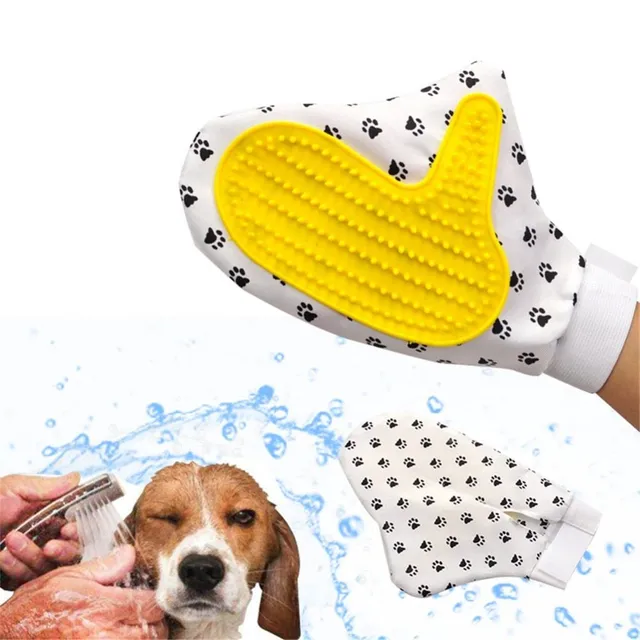 Practical pet-washing gloves