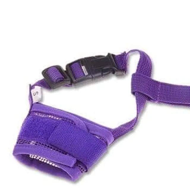 Breathable adjustable dog muzzle