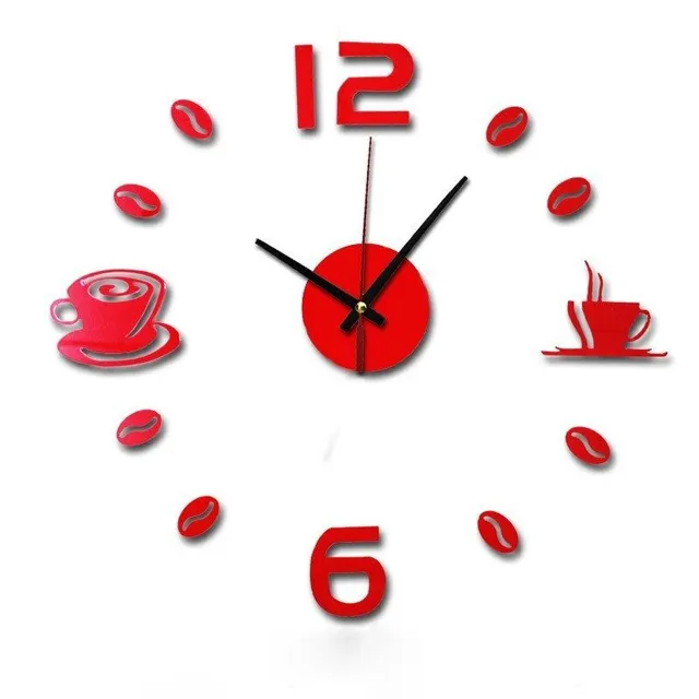 Coffee Time Sticker Clock