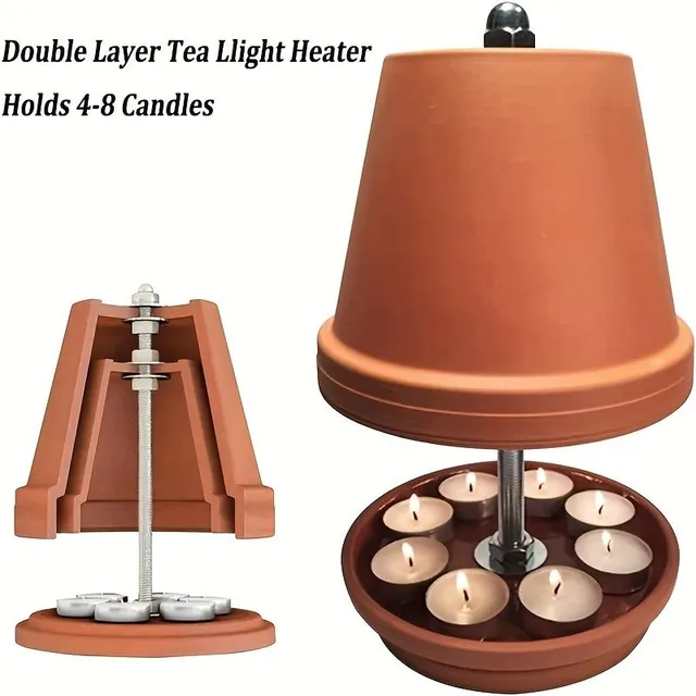 1pcs Tea Squirt Oven Radiator Candles Heating Set, Heating Candles In the Stones Pro Up to 4-8 Warmer Terrakot Pro Household, Dining Room, Living Room