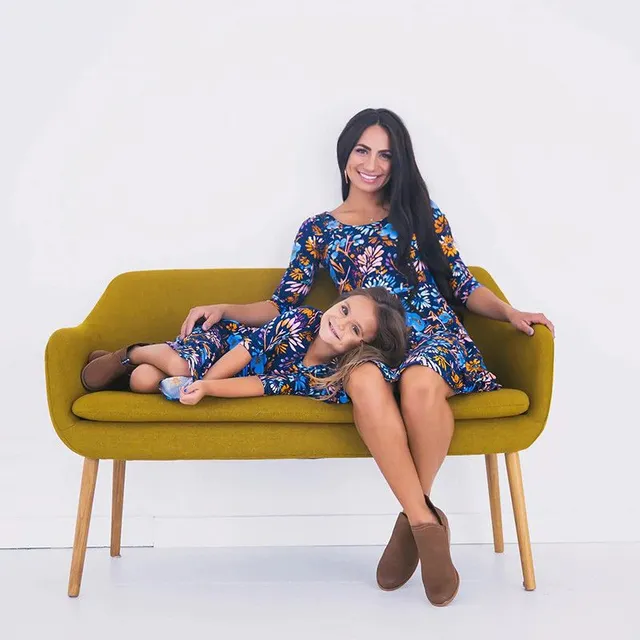 Floral dress for mother and daughter Demiana