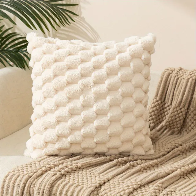 Square pillow cover with zipper and one-sided printing, flat decoration