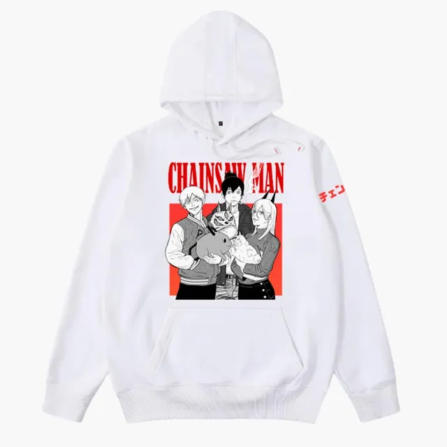 Chainsaw Man Trio Denji Aki Power hoodie