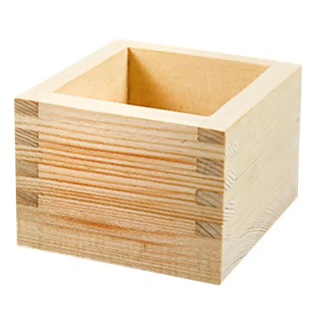 Wooden small container for serving cups and drinks