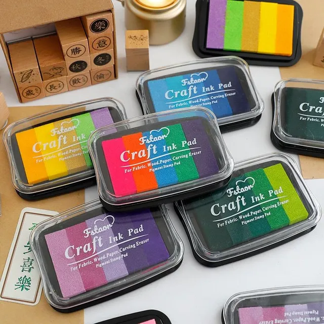 Pestrobarevná trendy namáčecí stanice pro tiskátka s pěti barvami - více barevných variant