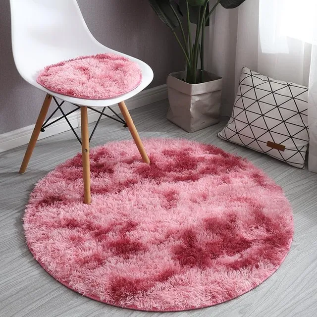 Fluffy Round Carpet Rzadko