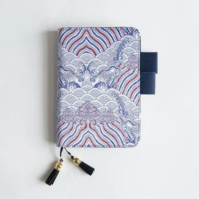 Diary with Japanese fabric cover