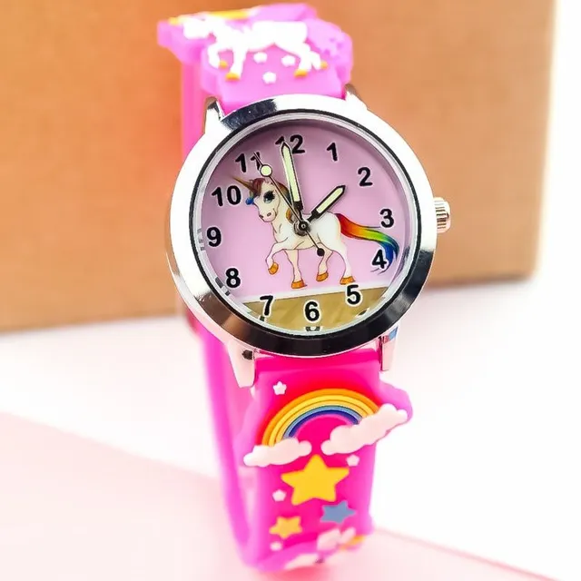 Children's watch with unicorn