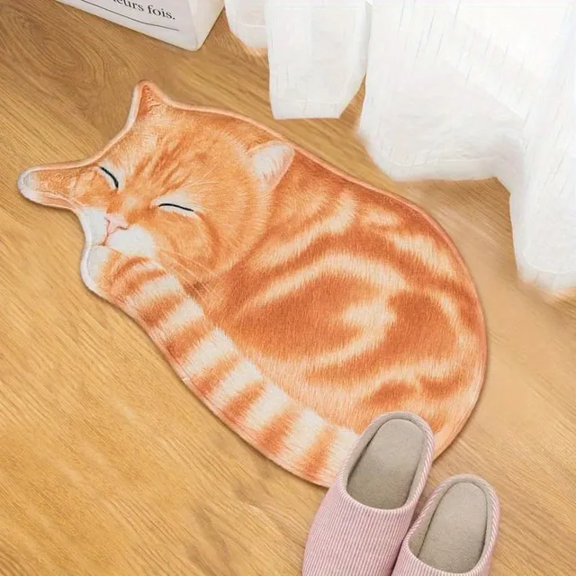 Smooth, fast-drying and anti-slip pad with cat pattern