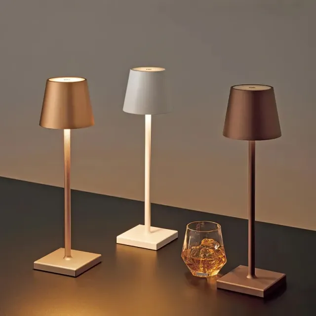 Portable table lamp LED night light rechargeable modern wireless table lamp