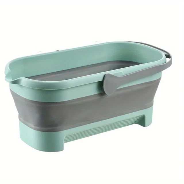 Mop tank 1 pcs, folding bucket, rectangular shape, for household use