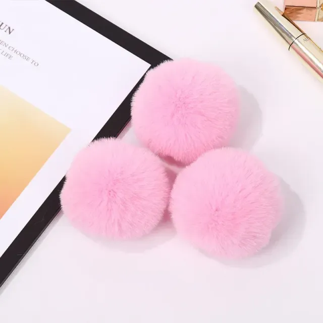 Colorful fluffy soft pompon balls