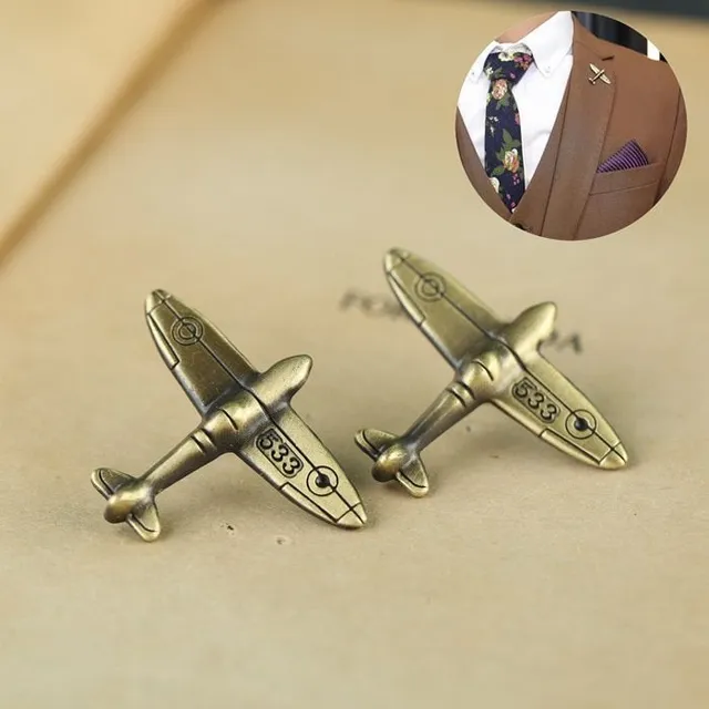 Beautiful modern brooch for all aviation fans