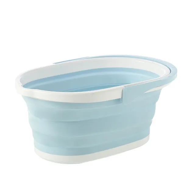 Multifunctional folding bucket blue