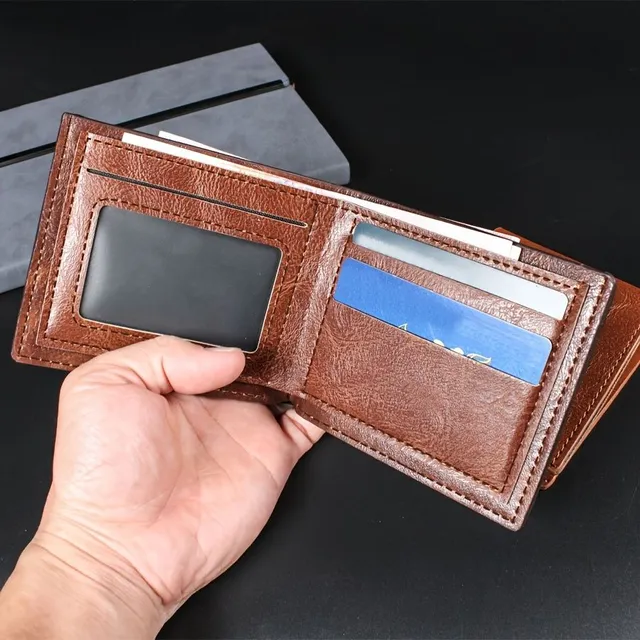 Practical driver's license case and PU leather documents for men