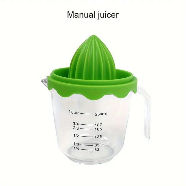 Manual fruit juicer with measuring marks: Ideal for home kitchen - No electricity