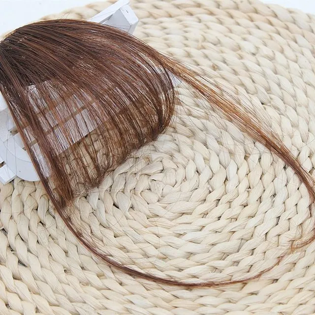 Luxus hölgyek realisztikus kinézetű frufru hajdísz - több árnyalatú haj Marten