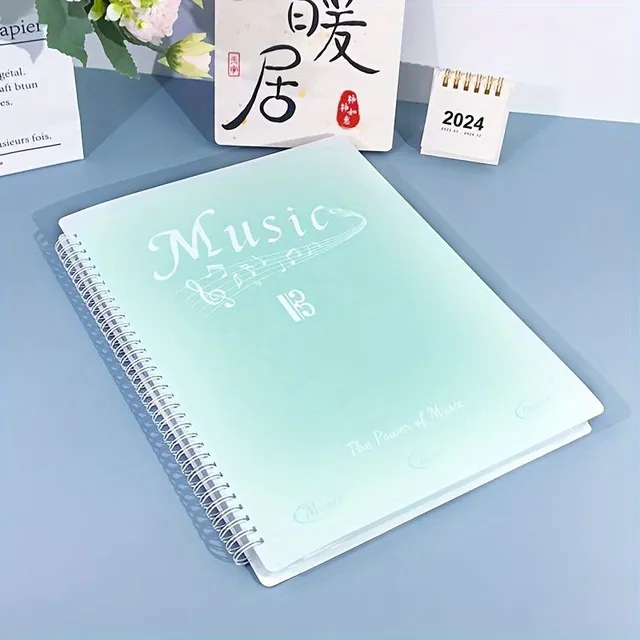 1pcs 20 Leaves 40 Page A4 Folder Notes Waterproof Folder On Music Presentation 4 Styles Optional 24 Cm * 32 Cm / 9.45 Inches * 12,6 Inches