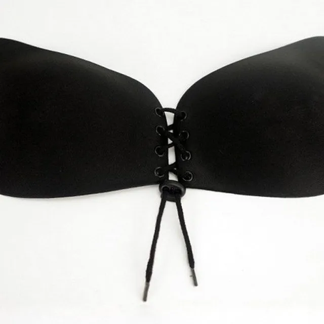 Self-standing push up bra with download