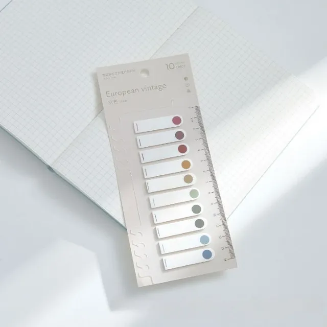 Klasszikus modern praktikus szín öntapadó papír kiemelése és díszítése jegyzetek