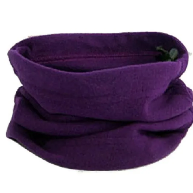 Unisex zimowy grzejnik szyi i czapka 2w1 - fialova