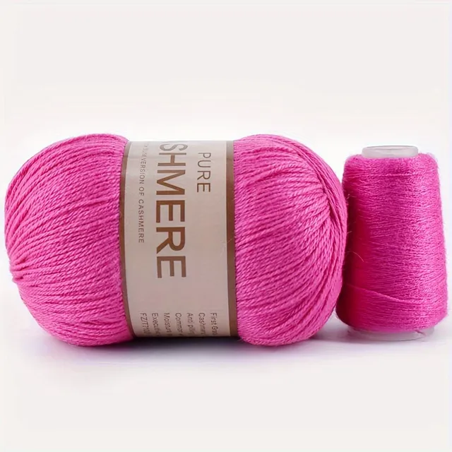 Beautiful 98% cashmere yarn for hand knitting and crochet - soft and suitable for machines - ball for scarves, sweaters and more