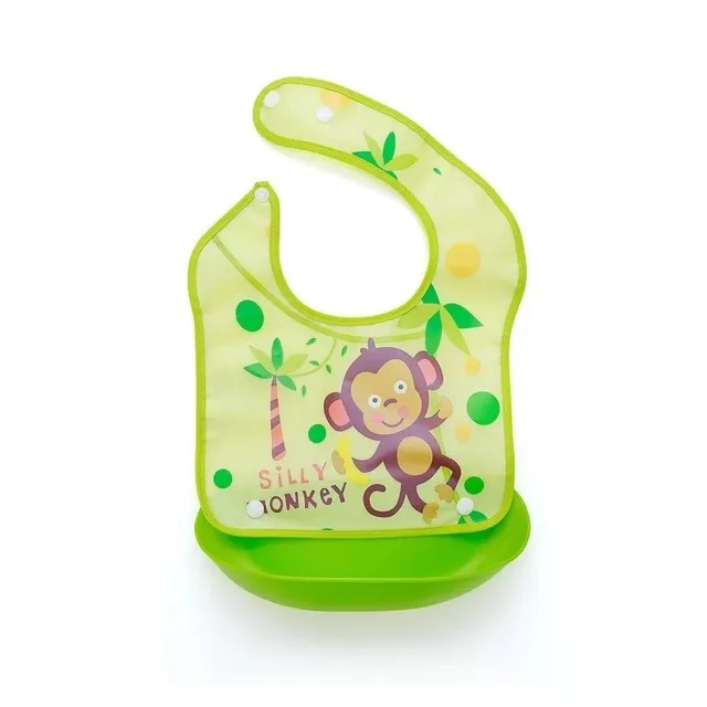 Silicone bib with pocket N880