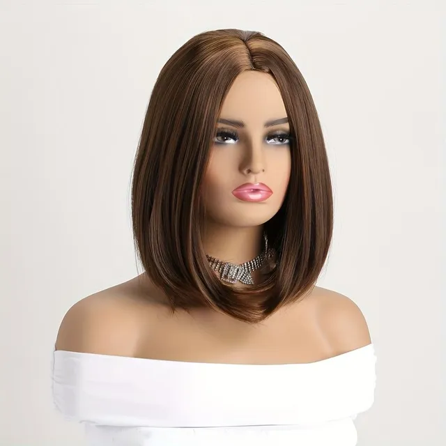 Short straight wig Bob - synthetic wig - ideal for beginners - heat resistant