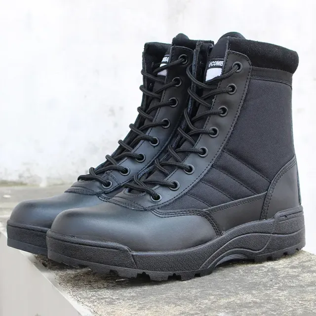 Men's ankle hiking military boots