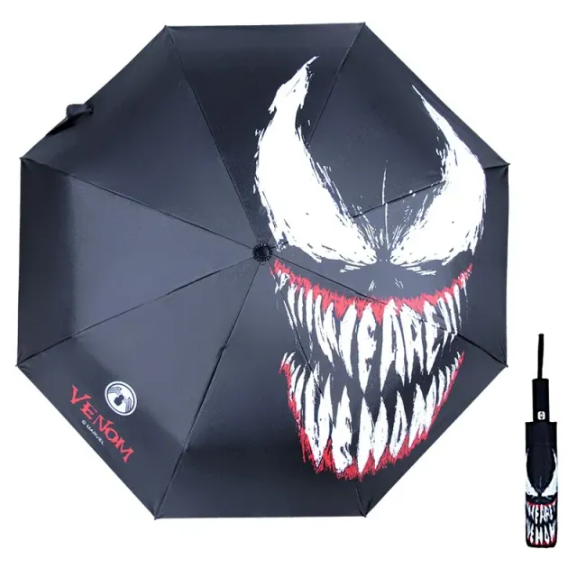 Umbrelă pliabilă automat cu motive Spider-Man sau Venom