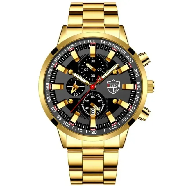 Luxusní sportovní hodinky pro muže s kalendářem a luminescenčními ručičkami