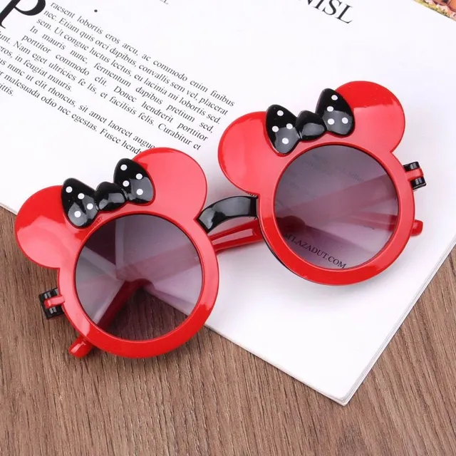 Dziecięce okulary przeciwsłoneczne z motywem myszy Mickey lub Minnie