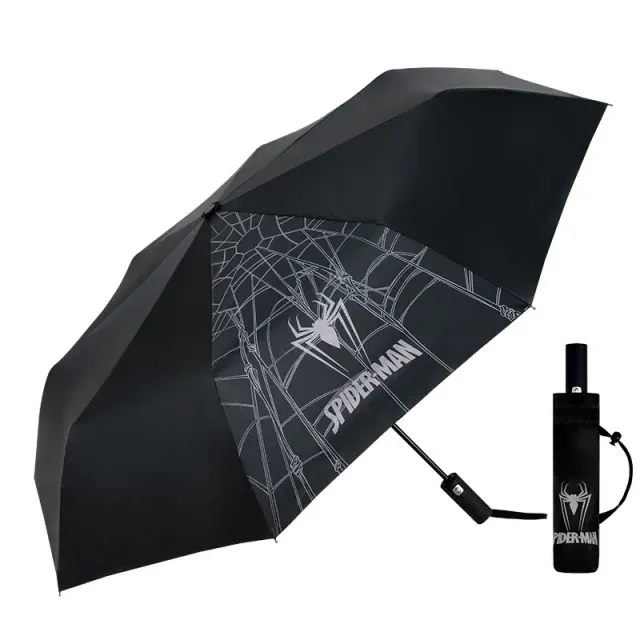 Automatic folding rain with Spider-man or Venom motifs