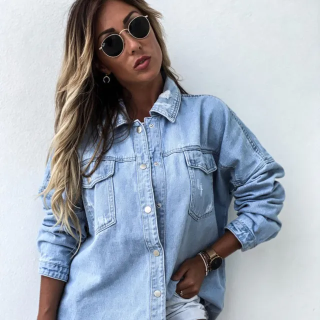 Women's Long Denim Jacket