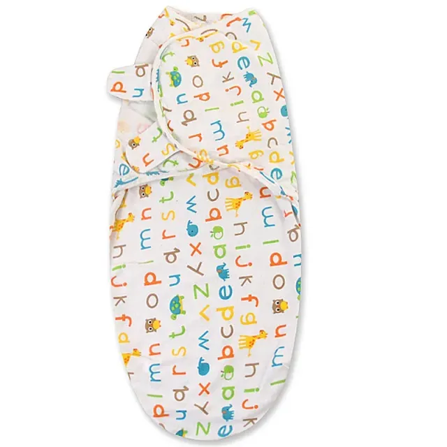 Cotton sleeping bag for newborns 0-6 months in various cute motifs