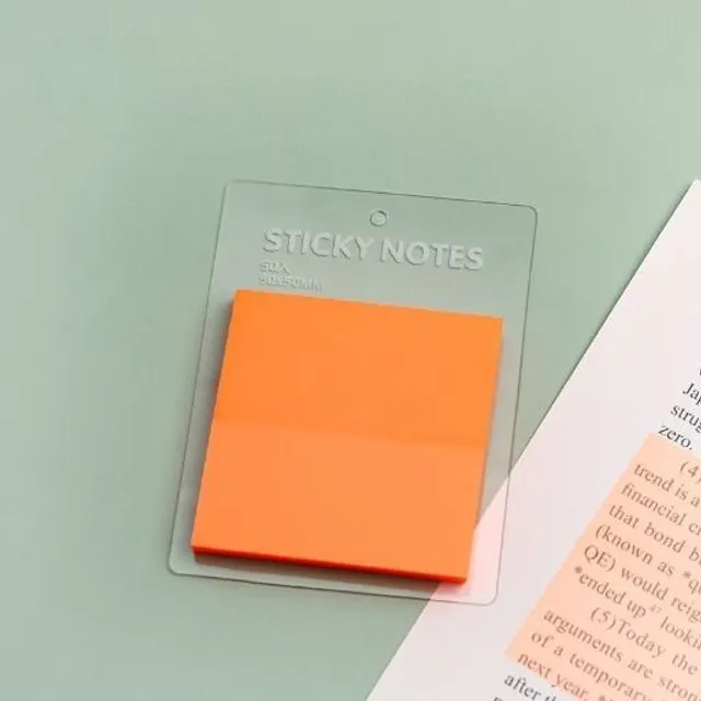 Transparent self-adhesive paper in highlighting colors to improve student notes 50 pcs